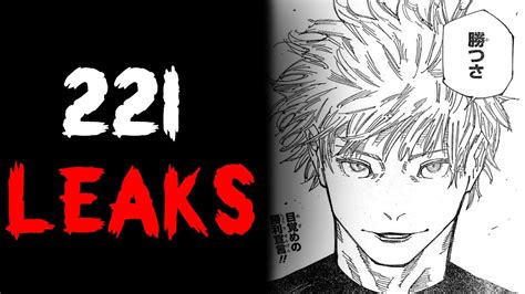 Jjk 221 leak - A legal team takedown is a precursor to harsher admin actions in future which can lead to the sub getting shut down. All Chapter 228 content must stay in this thread until the Official English Chapter Release on Sunday July 9 at 9:00am UTC-6. Check the countdown here to see if the chapter has been released. 547 Share.